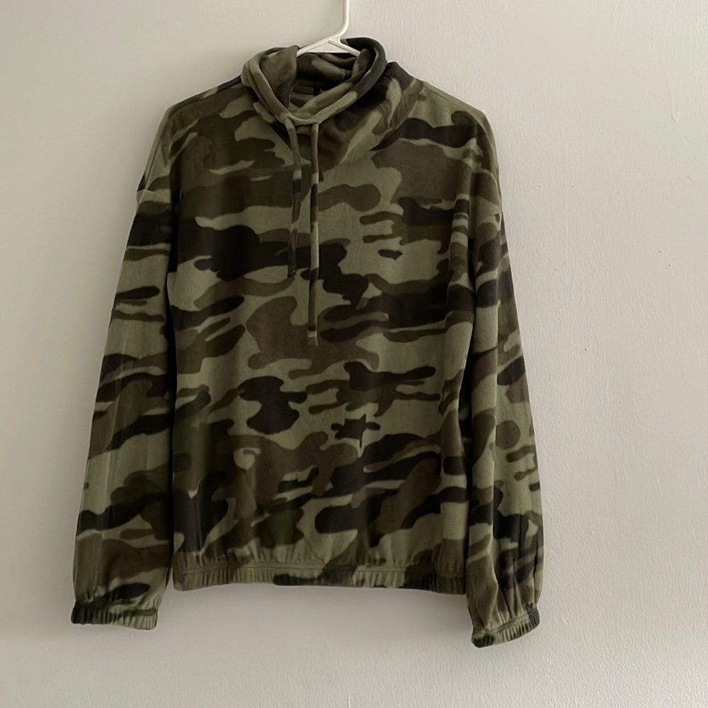 Fleece Cowl Neck Pullover